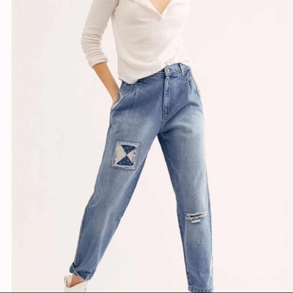 Free People Jeans, We the free down to earth patch